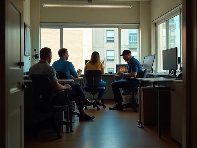 Early days of SecureVision Technologies with founder and initial team in Perth office